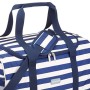 Kitchencraft, Borsa frigo, Tema “We Love Summer”, Extra-Large, con Righe Blue Stile Mare, 30 Litri