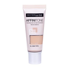 Maybelline New York Affinitone Fondotinta Liquido, 24 Golden Beige