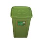 Duplast 7463 Contenitori per la Raccolta Differenziata, 50 L, Set di 3 Pezzi, Multicolore, 37 x 37 x 53 cm