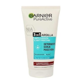 Garnier Pure Active 3 in 1 Detergente + Scrub + Maschera per Pelli Miste - Con Imperfezioni, 150 ml