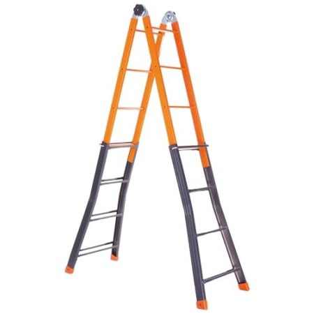 Scala telescopica acciaio giraffa