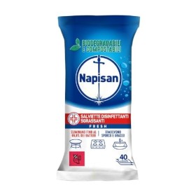 Napisan Salviette Igienizzanti Biodegradabili Fresh, Confezione Da 40 Pezzi - 300 Gr