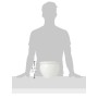 Emsa 512668 - Vaso di fiori "Siena" da giardino in polipropilene, 26 cm, bianco perla