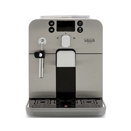 Gaggia Brera Black Macchina da Caffè Automatica, per Espresso e Cappuccino, Caffè in Grani o Macinato, 1400 W, RI9305/11