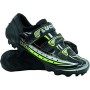 LUCK Scarpe da Ciclismo Master, con Suola di Carbonio E Tripla Striscia di Velcro per Una Fissaggio, Nero. (41 EU)