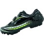 LUCK Scarpe da Ciclismo Master, con Suola di Carbonio E Tripla Striscia di Velcro per Una Fissaggio, Nero. (41 EU)