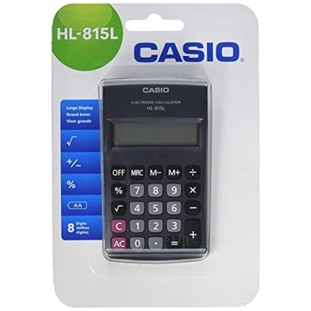 CASIO HL-815L calcolatrice tascabile - Display a 8 cifre, con radice quadrata