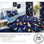 Bedlam Supersonic Glow in the Dark set copripiumino, poliestere/cotone, blu, singolo
