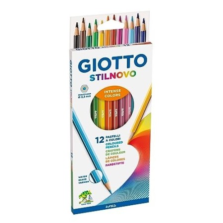 Giotto Stilnovo - Astuccio 12 Pastelli, Multicolore