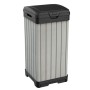 Keter Pattumiera Da Esterno Rockford Grigia 125 Lt In Resina Cm 41X41X87.4 H