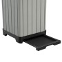 Keter Pattumiera Da Esterno Rockford Grigia 125 Lt In Resina Cm 41X41X87.4 H