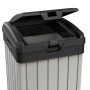Keter Pattumiera Da Esterno Rockford Grigia 125 Lt In Resina Cm 41X41X87.4 H