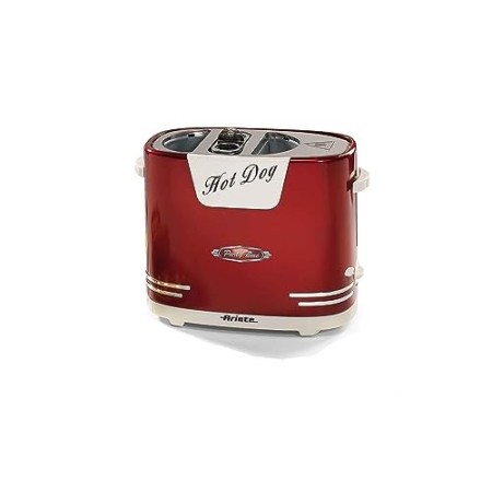 Ariete 186.0 Hot Dog, Plastica, Rosso, 14 x 26 x 20 cm
