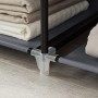 SONGMICS, RYG12G, Armadio Pieghevole in Tessuto, Armadio da Campeggio, 175 x 150 x 45 cm, Colore Grigio