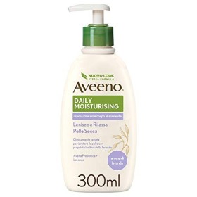 Aveeno Crema Corpo Idratante, Daily Moisturising, Aroma di Lavanda, Pelli da Normali a Secche, anche Pelli Sensibili, 300 ml