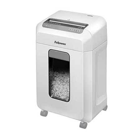 Fellowes Powershred 12Ms, distruggidocumenti mini taglio 12 fogli per piccole aziende/uffici domestici con tecnologia SafeSense,