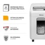 Fellowes Powershred 12Ms, distruggidocumenti mini taglio 12 fogli per piccole aziende/uffici domestici con tecnologia SafeSense,