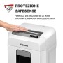 Fellowes Powershred 12Ms, distruggidocumenti mini taglio 12 fogli per piccole aziende/uffici domestici con tecnologia SafeSense,