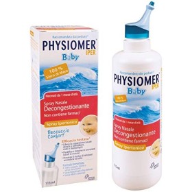 Physiomer Baby Iper Siero di Mare Spray Nasale Ipertonico Decongestionante per Bambini e Neonati - 115 ml