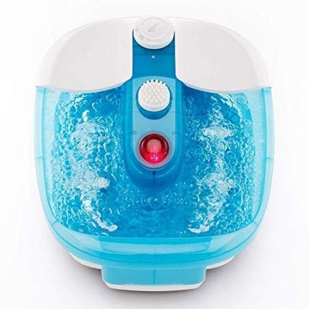 Pediluvio Idromassaggio Promed Fb-100 con Idromassaggio e Massaggio Vibrante, Campo Infrarossi Incl. 3 Testine per Pedicure, Cur