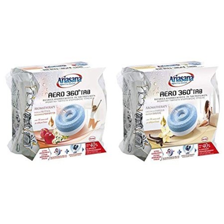 Ariasana, 2091843, Ricarica Tab assobiumidità per Aero 360, profumazione Frutta, 450 g & 2090776, Ricarica Tab assorbiumidità 