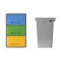 Mattiussi Ecologia Polymax Mini Sistema Modulare, Grigio Scuro, 49x29x42 cm