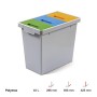 Mattiussi Ecologia Polymax Mini Sistema Modulare, Grigio Scuro, 49x29x42 cm