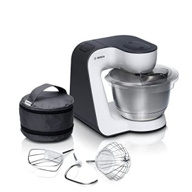 Bosch MUM54A00 Planetaria Robot da Cucina, Ciotola in Acciaio Inox da 3.9 L, 7 Velocità, Grigio, 900 W