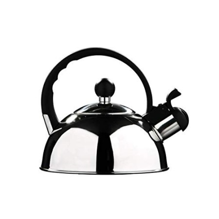Premier Housewares Bollitore a fischio in acciaio INOX 1.0 L, finiture a specchio, 0.3 mm