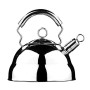 Premier Housewares Bollitore a fischio in acciaio INOX 1.0 L, finiture a specchio, 0.3 mm