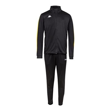 Kappa Salto TKS Tuta da uomo, Uomo, Tuta, 304IP10, Nero/Giallo, M