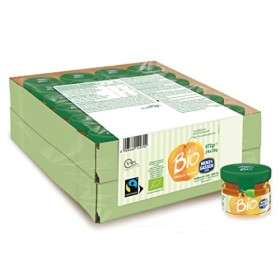 Menz&Gasser Confettura Extra di Albicocche Bio - Confettura Monodose Biologica con Frutta di Alta Qualità, 24 Vasetti x 28 g
