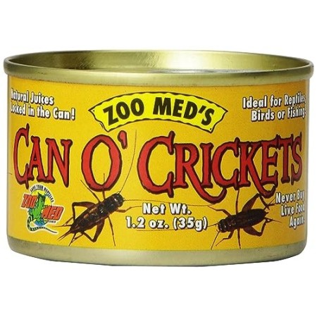 Zoomed Food Can O'Crickets Grilli per Rettili e Camaleonti Confezione da 35 Grammi