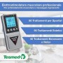 Tesmed MAX 830 con 20 elettrodi elettrostimolatore muscolare professionale : massima potenza, addominali, glutei, potenziamento 