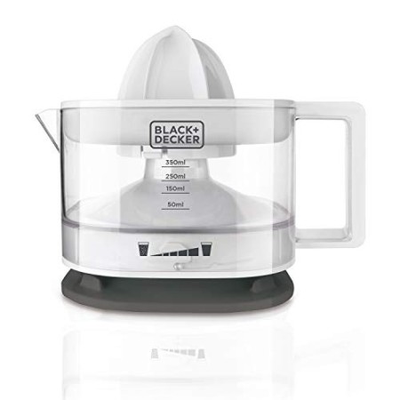 BLACK+DECKER BXCJ25E Spremiagrumi, 25 W, 350 milliliters, Plastica, Bianco