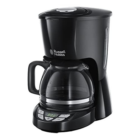 Russell Hobbs 22620-56 Macchina per Il caffè, 1000 W, 10 Cups, Acciaio Inossidabile, Nero