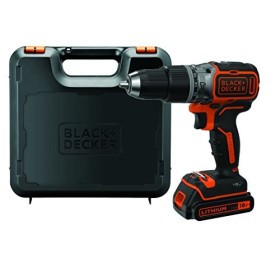 BLACK+DECKER BL188K-QW Trapano/Avvitatore Brushless con Percussione, 27 W, 18 V, Arancione/Nero, 1 Batteria