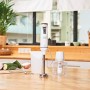 BLACK+DECKER BXHBA600E Frullatore a Immersione, 600 W, Acciaio Inox, Bianco