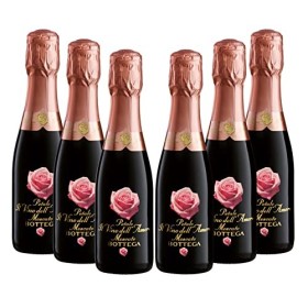 Bottega Petalo Amore Moscato Spumante - Birillo - 6 Bottiglie da 200 ml