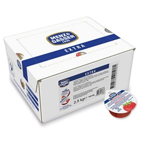 Menz&Gasser Confettura Extra di Fragole Monodose Premium Quality, con Frutta di Alta Qualità, 100 Porzioni x 25 g