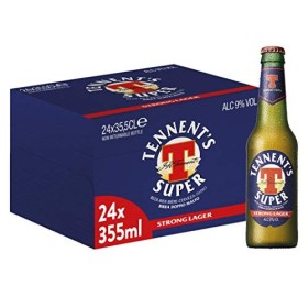 Tennent's Super Birra, Bottiglia - Pacco da 24 x 355 ml