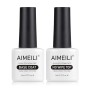 AIMEILI Base e Top coat Semipermanente Smalto Semipermanente per Unghie in Gel Soak Off UV LED Smalti Gel per Unghie Kit Semiper