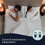 Imetec Scaldasonno Adapto Singolo 150 x 80 Cm, Riscaldamento Rapido, Temperatura Costante e Personalizzata, 100% Lana e Merino, 