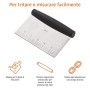 AmazonBasics - Raschietto/Tagliaimpasto multiuso, in acciaio inox