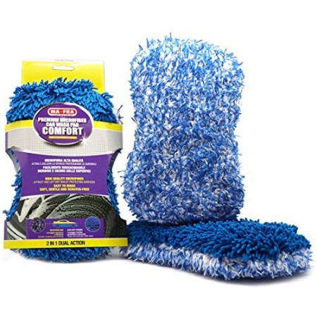 Mafra, Comfort Car Wash Pad, Panno in Microfibra con Doppia Azione, Deterge e Attira lo Sporco, per una Pulizia Profonda della C