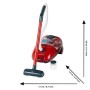 Theo Klein 6742 Carrello delle pulizie Vileda con scopa, mocio, secchio, aspirapolvere a batterie con funzione di aspirazione e 