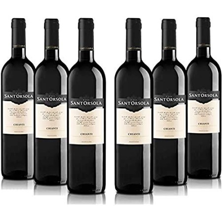 Sant'Orsola - Vino Rosso - Chianti D.O.C.G. - Pacco da 6 x 750 ml