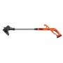 BLACK+DECKER ST182320-QW Tagliabordi a Batteria Litio 18V-2Ah, Taglio 25cm