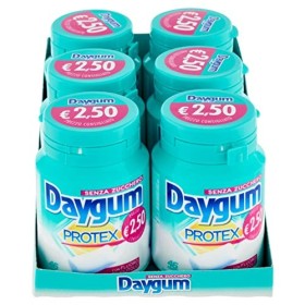Daygum Protex Chewing Gum Senza Zucchero, Gusto Menta, Confezione da 6 Mini Barattoli, 46 Gomme da Masticare Ciascuno