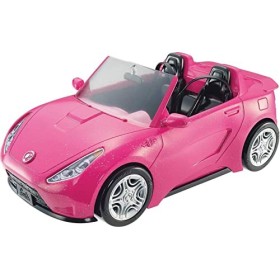 Barbie- Cabrio Glamour Auto Due Posti con Dettagli Realistici, Colore Rosa, DVX59